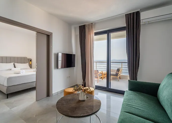 公寓 Sithoniars Wave & Wind Luxury With Infinity Sea View 新马尔马拉斯