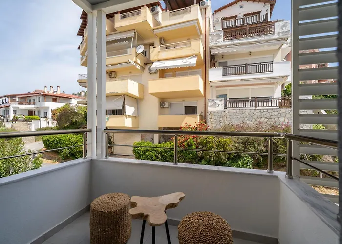 Sithoniars Wave & Wind Luxury With Infinity Sea View 公寓 *