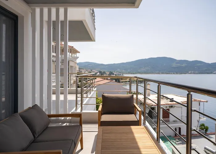 公寓 Sithoniars Wave & Wind Luxury With Infinity Sea View