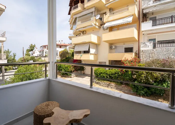 公寓 Sithoniars Wave & Wind Luxury With Infinity Sea View *