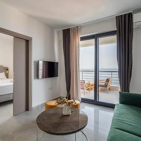 公寓 Sithoniars Wave & Wind Luxury With Infinity Sea View 新马尔马拉斯