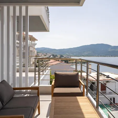 公寓 Sithoniars Wave & Wind Luxury With Infinity Sea View