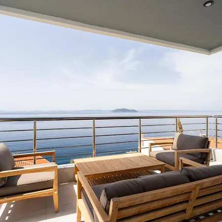 Sithoniars Wave & Wind Luxury With Infinity Sea View 公寓 *