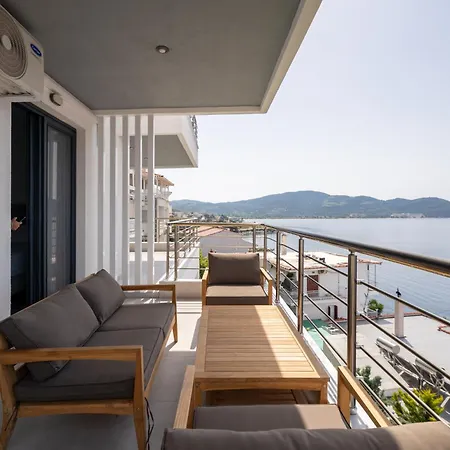 公寓 Sithoniars Wave & Wind Luxury With Infinity Sea View *