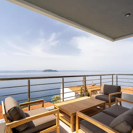 Sithoniars Wave & Wind Luxury With Infinity Sea View 公寓 *
